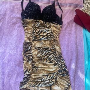 size small rhinestone cocktail dress